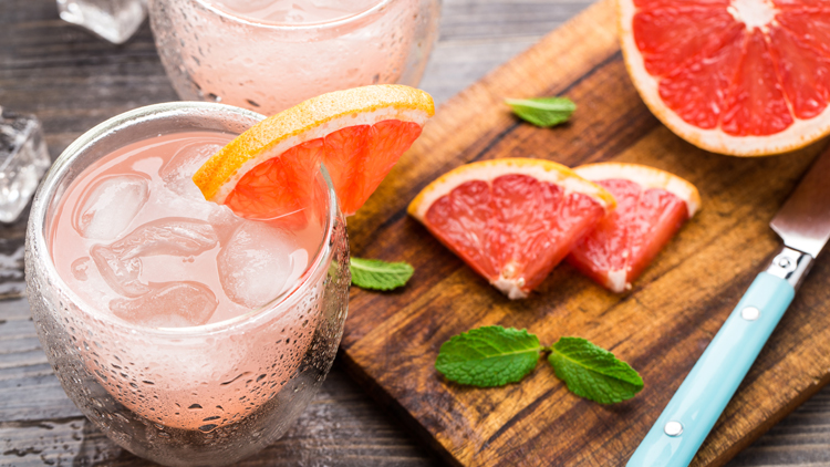 How to make: pink grapefruit cooler